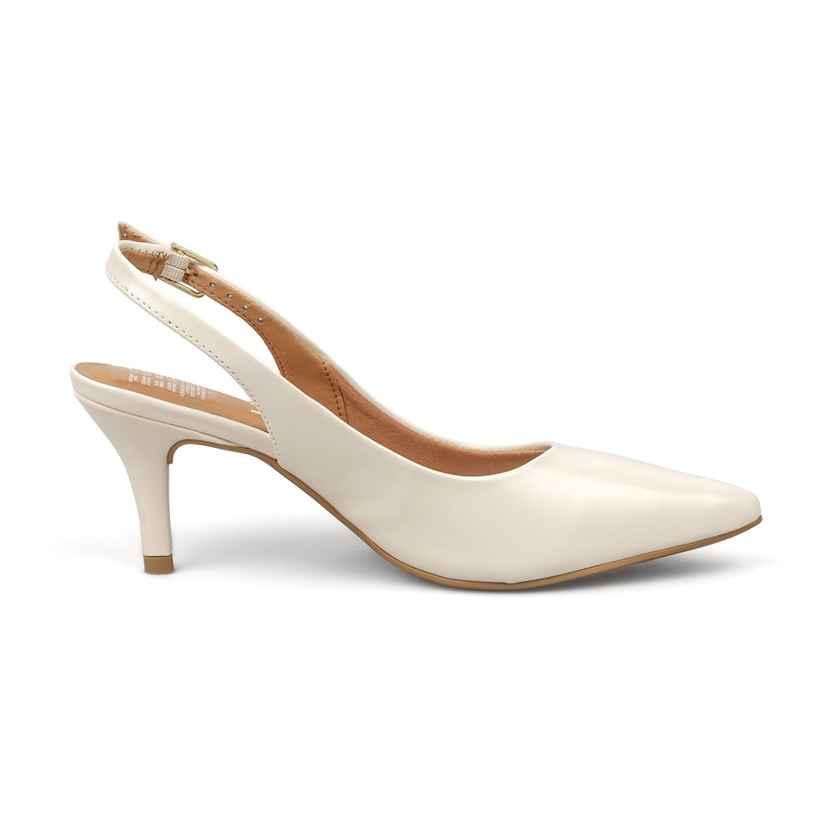 Tacón Medio Slingback Napa Garda Marfil Vizzano Tacones