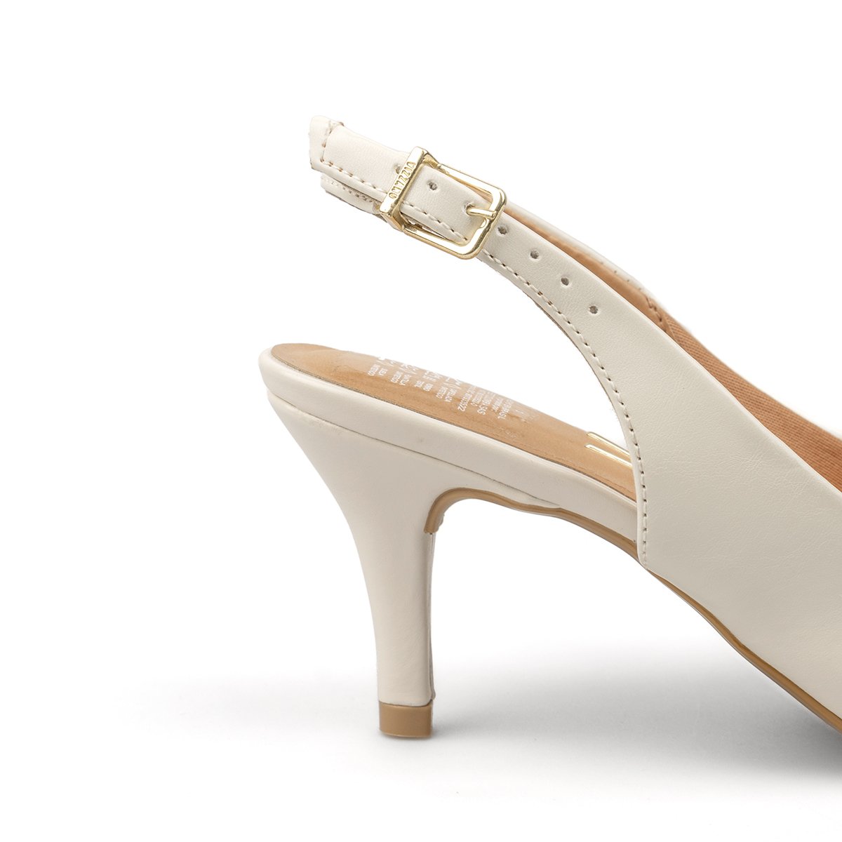 Tacón Medio Slingback Napa Garda Marfil Vizzano Tacones