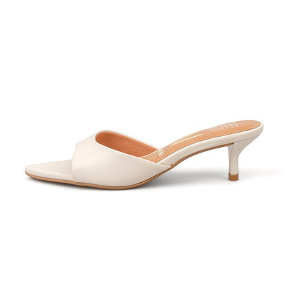 Sandalia Tacón Bajo Pelica Blanco Off Vizzano Sandalias