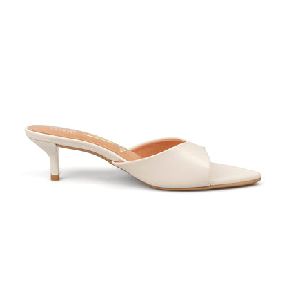 Sandalia Tacón Bajo Pelica Blanco Off Vizzano Sandalias