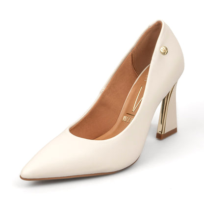 Tacón Alto Pelica Marfil Vizzano Tacones