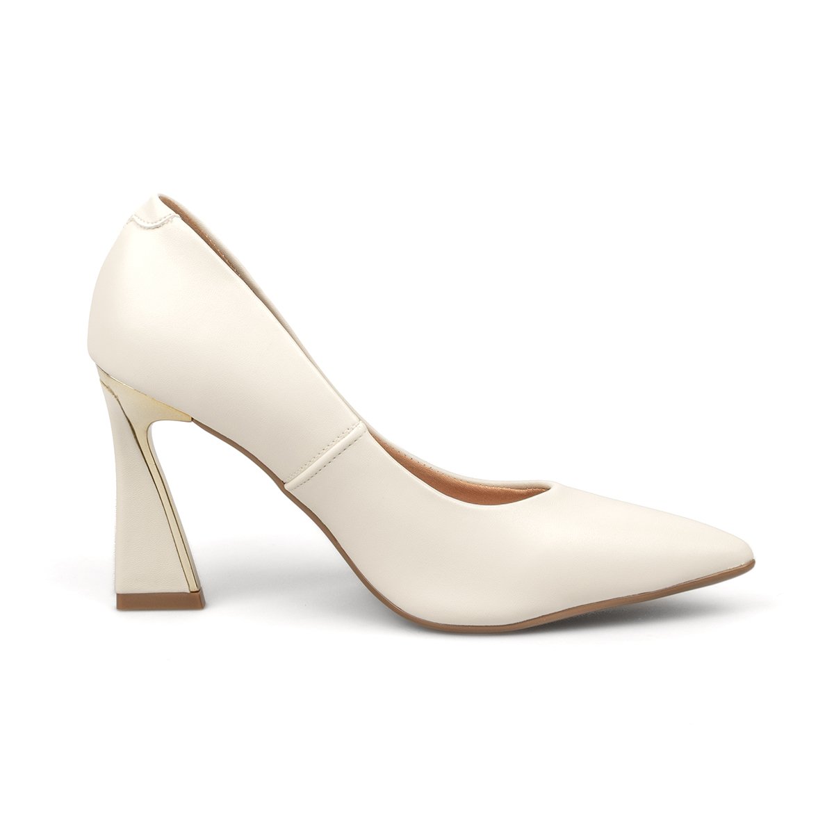 Tacón Alto Pelica Marfil Vizzano Tacones