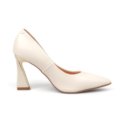 Tacón Alto Pelica Marfil Vizzano Tacones