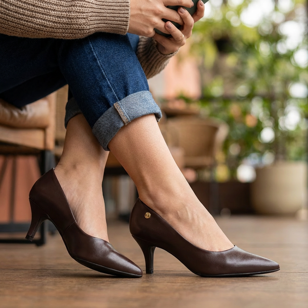 Tacon Medio Café-Cacao Stiletto Vizzano Stiletto