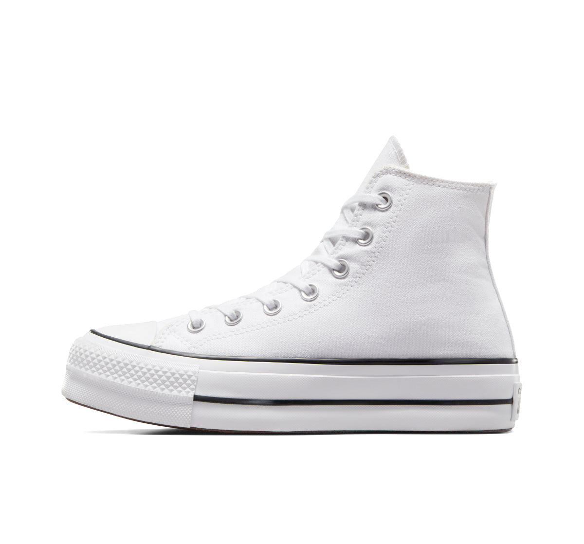 Converse Chuck Taylor Lift bota blanca - detalle de plataforma y suela