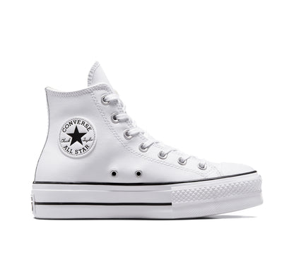 Tenis Converse Chuck Taylor All Star Lift Leather Bota Blanco Tenis