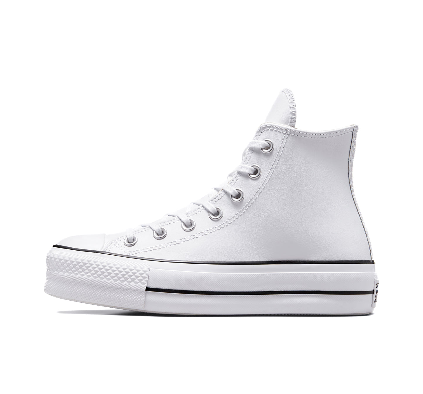 Tenis Converse Chuck Taylor All Star Lift Leather Bota Blanco Tenis
