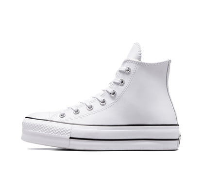 Tenis Converse Chuck Taylor All Star Lift Leather Bota Blanco Tenis