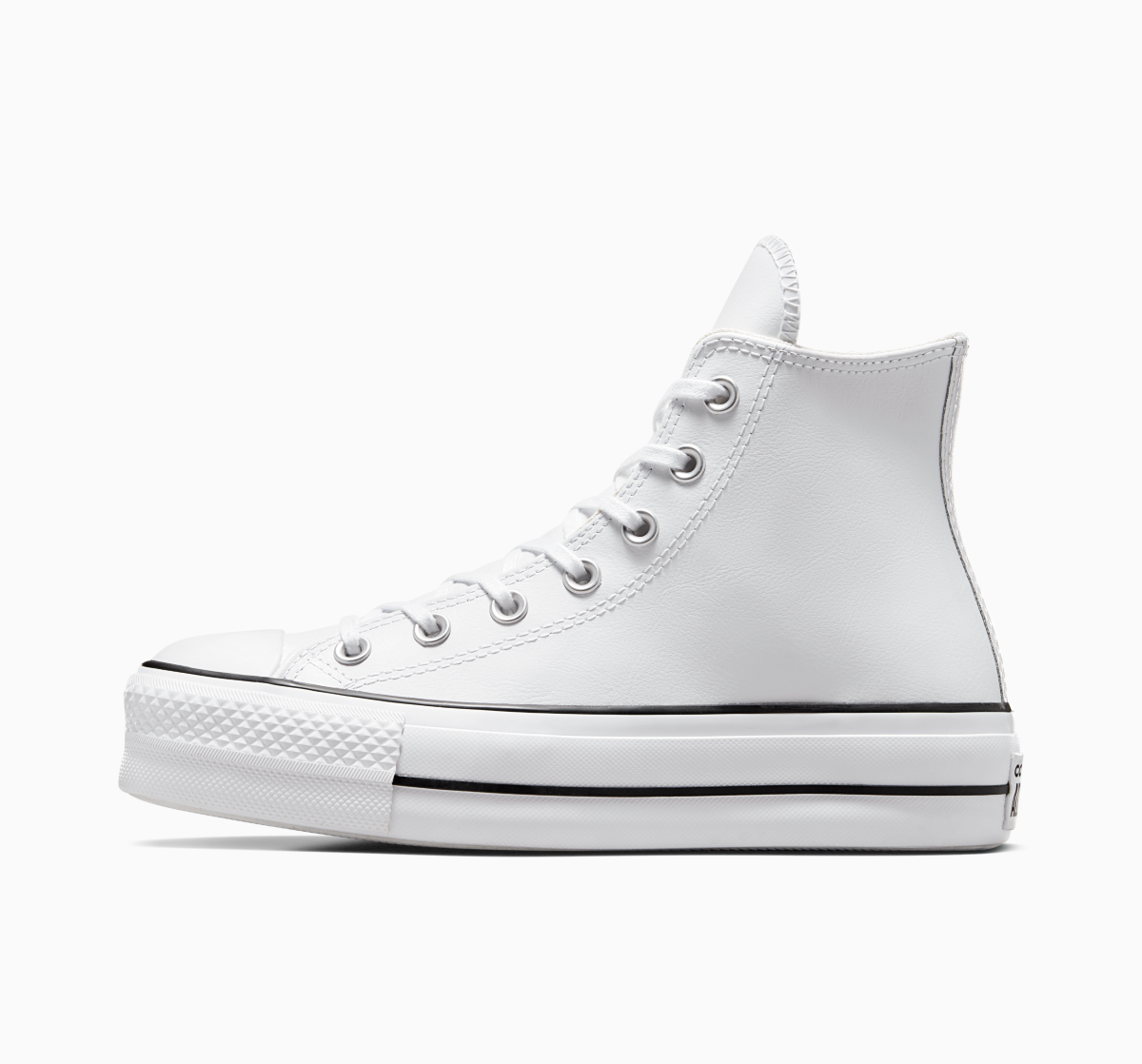 Tenis Converse Chuck Taylor All Star Lift Leather Bota Blanco Tenis