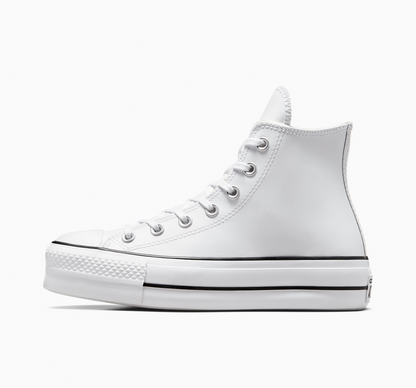 Tenis Converse Chuck Taylor All Star Lift Leather Bota Blanco Tenis