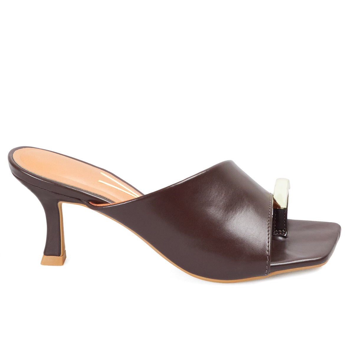 Sandalia Tacon Medio Café-Cacao Vizzano