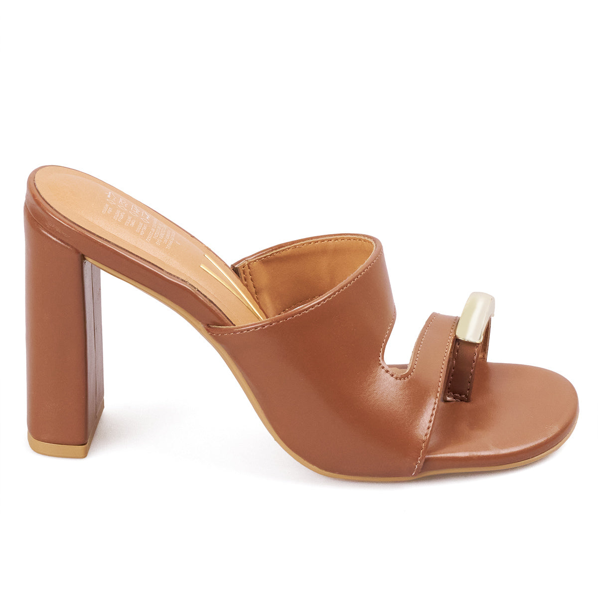 Sandalia Tacon Alto Mule Café-Mocca Vizzano Sandalia tacon