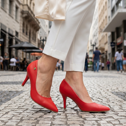 Stiletto Alto Rojo Rubi Vizzano Stiletto