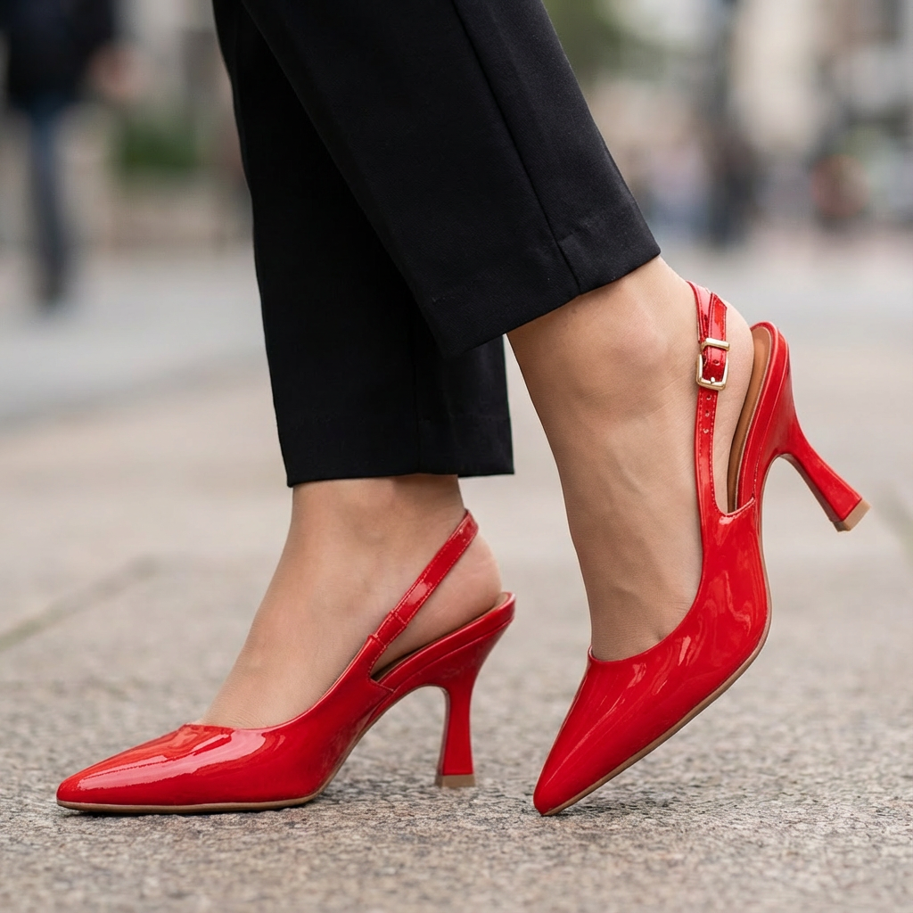 Stiletto Alto Rojo Rubi Vizzano Stiletto