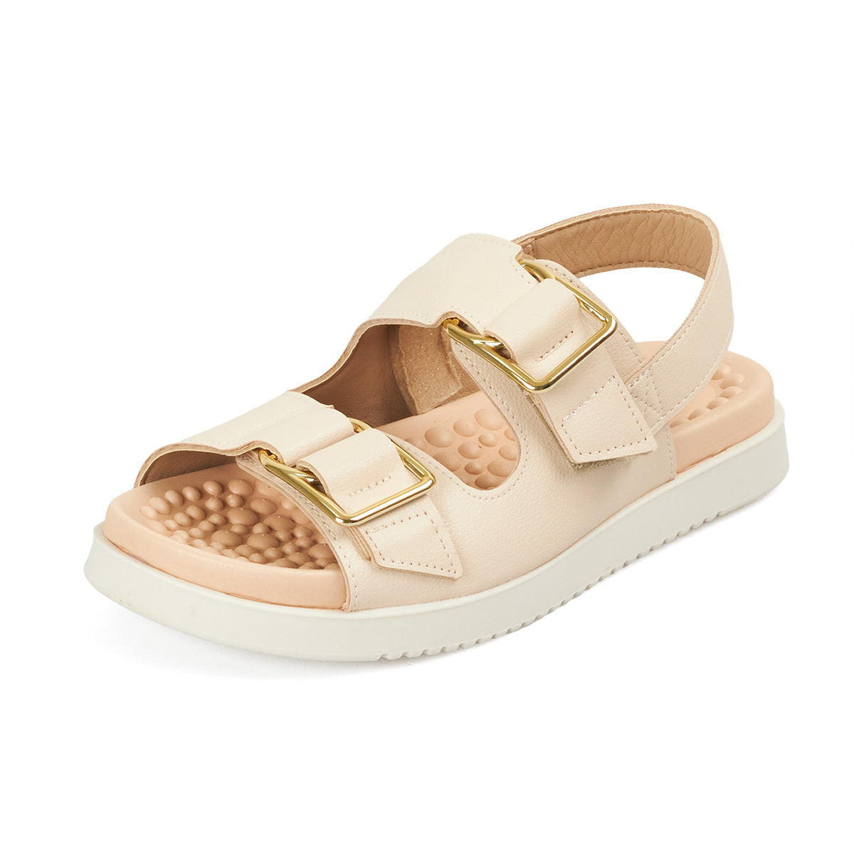 Sandalia Plana Comfort Blanco-Crema Modare Sandalia plana