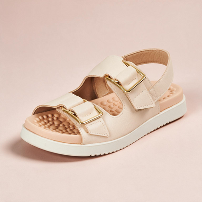 Sandalia Plana Comfort Blanco-Crema Modare Sandalia