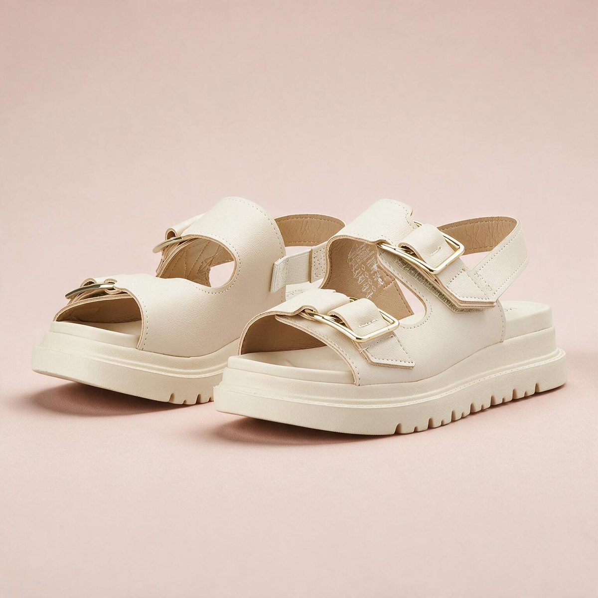 Sandalia Plana Chunky Crema Modare Sandalia