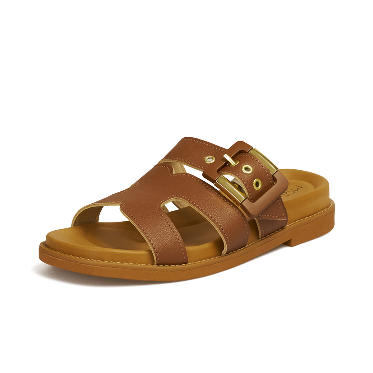 Sandalia Plana Slide Café-Avellana Modare Sandalia plana