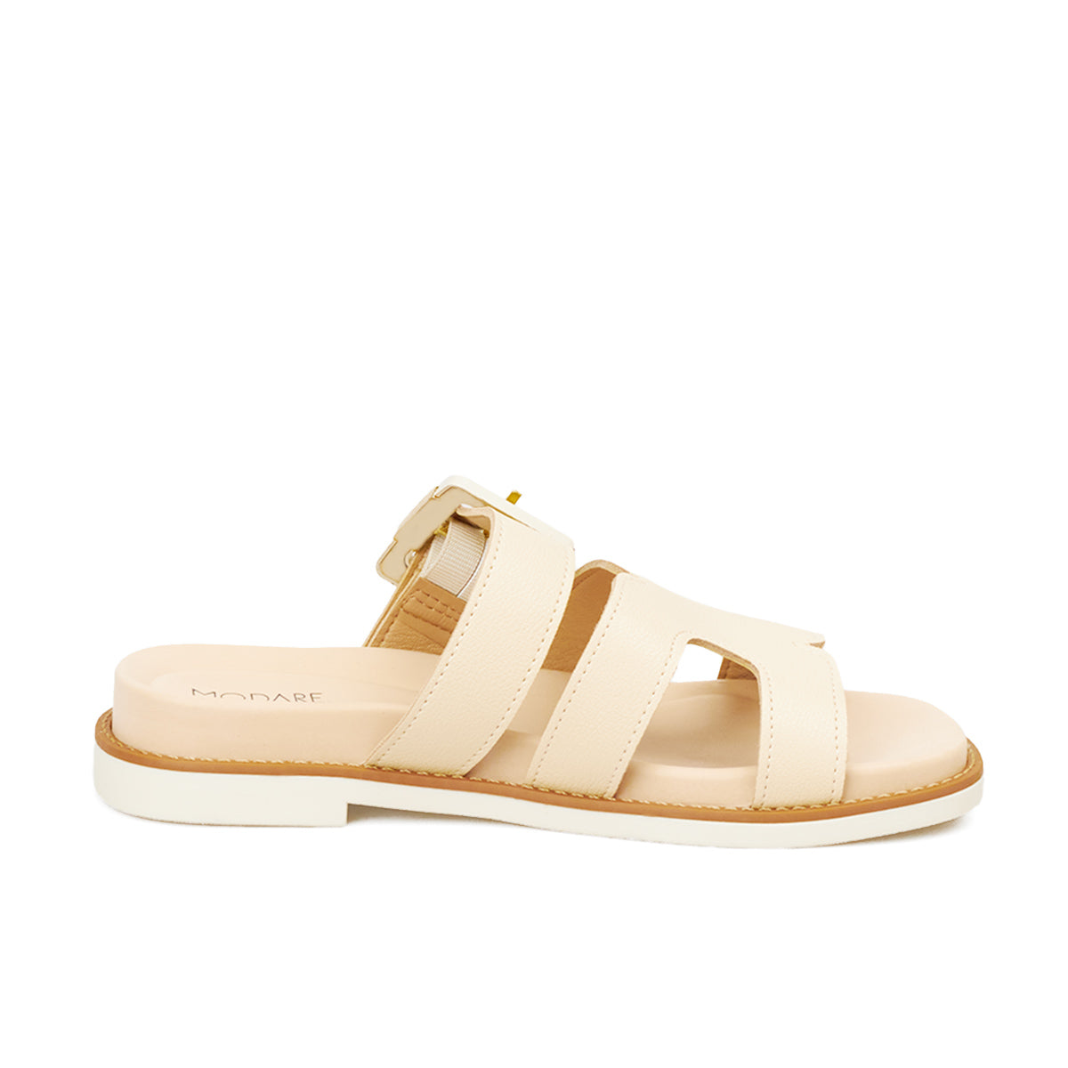 Sandalia Plana Crema Modare Sandalia plana