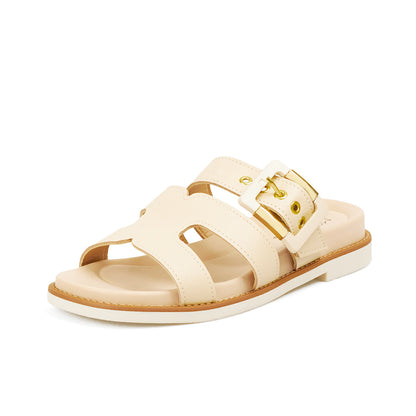 Sandalia Plana Crema Modare Sandalia plana