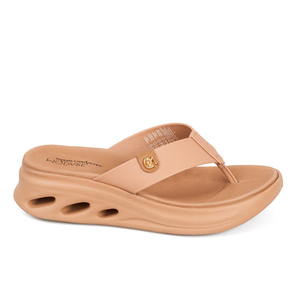 Sandalia Plana Tres Puntadas Nude Modare Sandalia plataforma