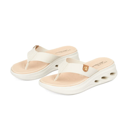 Sandalia Plana Tres Puntadas Blanco-Marfil Modare Sandalia plataforma
