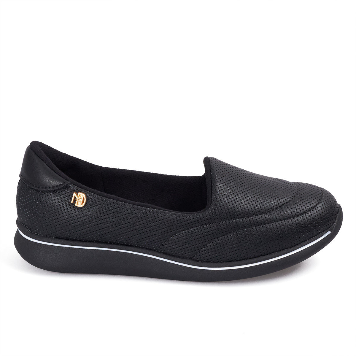 Mocasin Casual Comfort Negro-Negro Modare Mocasines