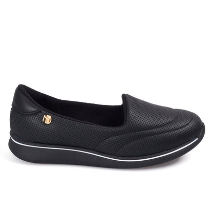 Mocasin Casual Comfort Negro-Negro Modare Mocasines
