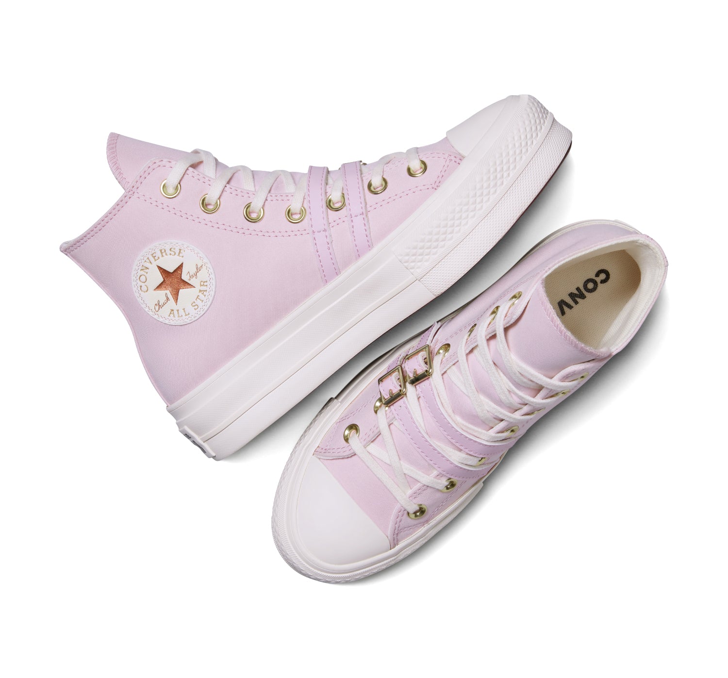 Converse Lift palo de rosa - vista posterior con logo All Star