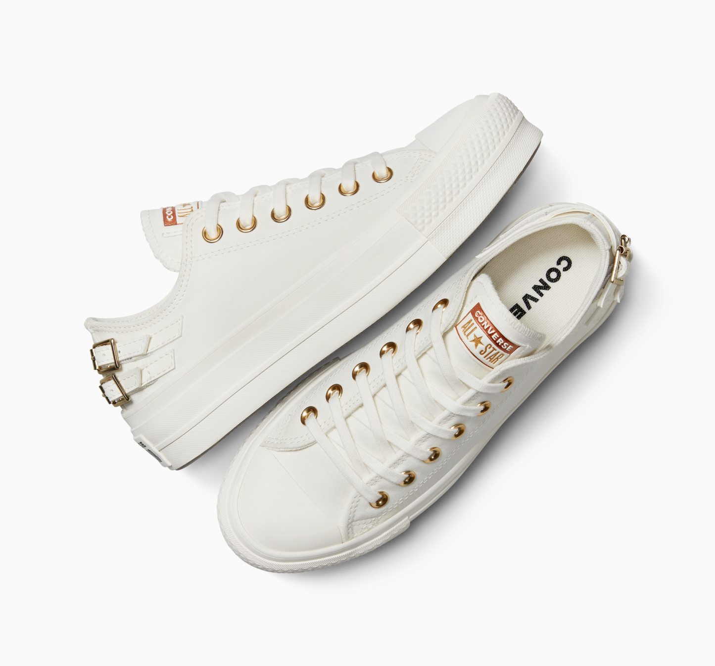 Tenis Converse Chuck Taylor All Star Lift Buckle Blanco Tenis