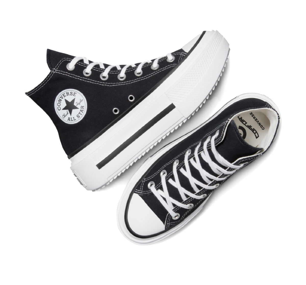 Tenis Converse Ctas Lift Double Stack Bota Negro