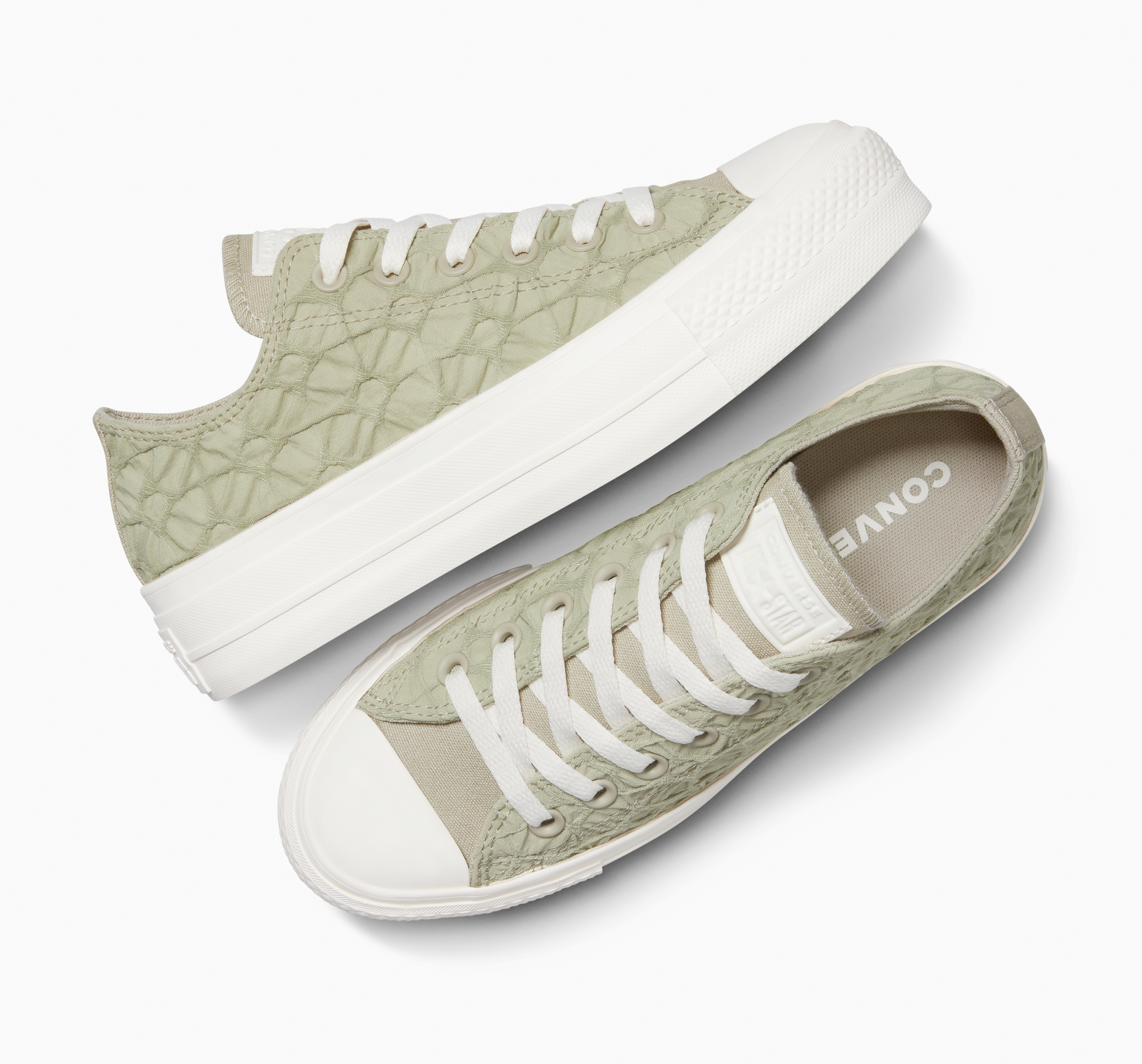 Tenis Converse Chuck Taylor All Star Lift Textured Material Verde Tenis