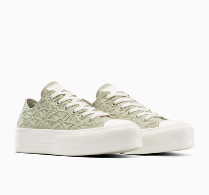 Tenis Converse Chuck Taylor All Star Lift Textured Material Verde Tenis