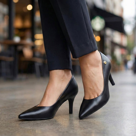 Tacón Stiletto Alto Negro Vizzano Tacón Alto