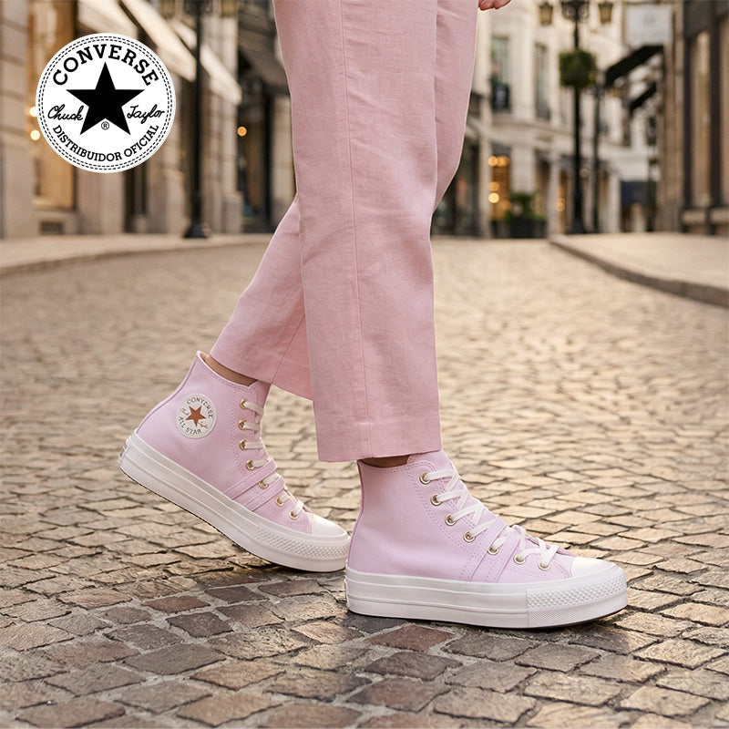 Converse Chuck Taylor Lift bota palo de rosa A11864C - vista lateral