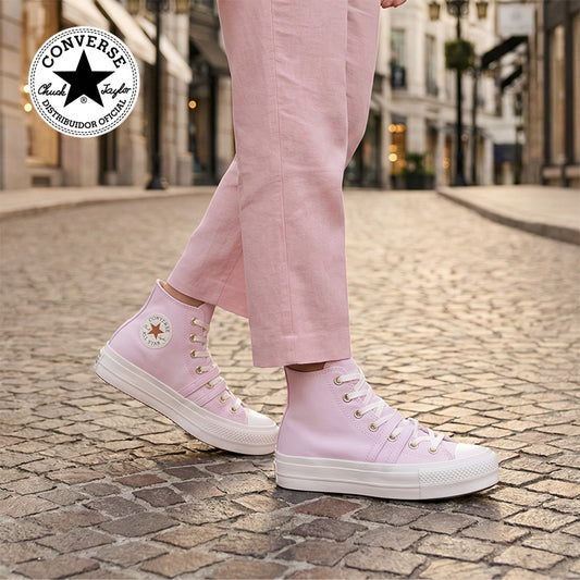 Converse Chuck Taylor Lift bota palo de rosa A11864C - vista lateral