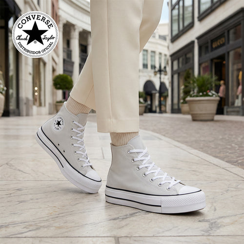 Tenis Converse Chuck Taylor All Star Lift Bota Gris