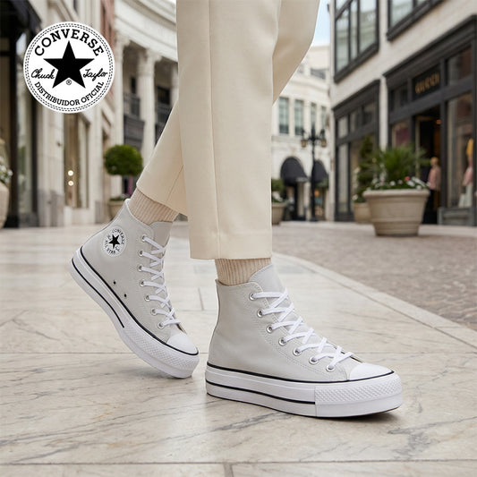 Tenis Converse Chuck Taylor All Star Lift Bota Gris