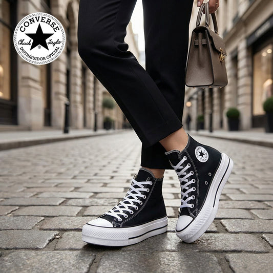 Tenis Converse Chuck Taylor All Star Lift Bota Negro