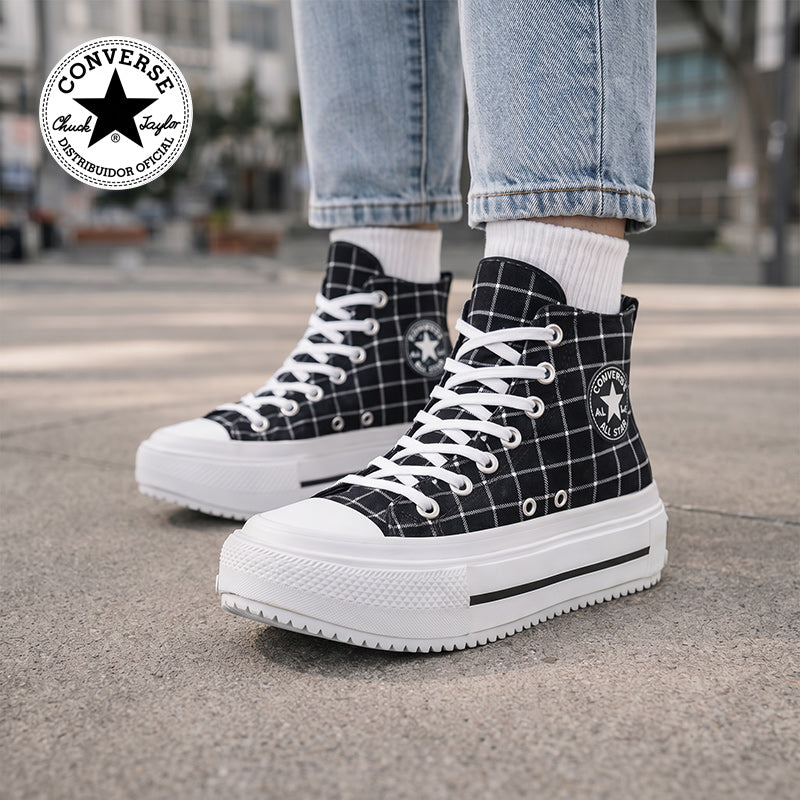 Tenis Converse Ctas Lift Double Stack Bota Negro/Line