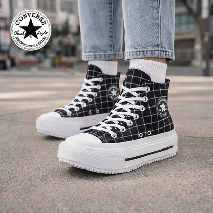 Tenis Converse Ctas Lift Double Stack Bota Negro/Line