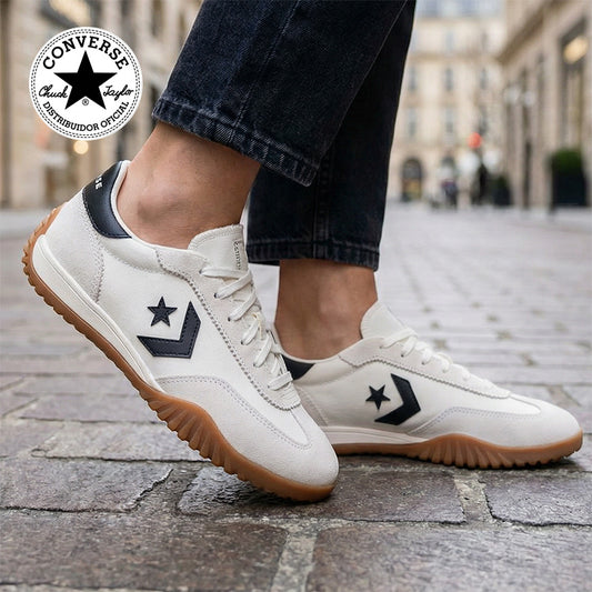 Converse Run Star Trainer blanco/negro chunky referencia A08262C - vista lateral