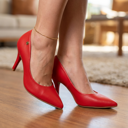 Tacon Stiletto Alto Rojo-Rubi Vizzano Stiletto