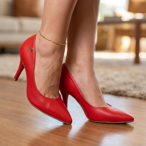 Tacon Stiletto Alto Rojo-Rubi Vizzano Stiletto